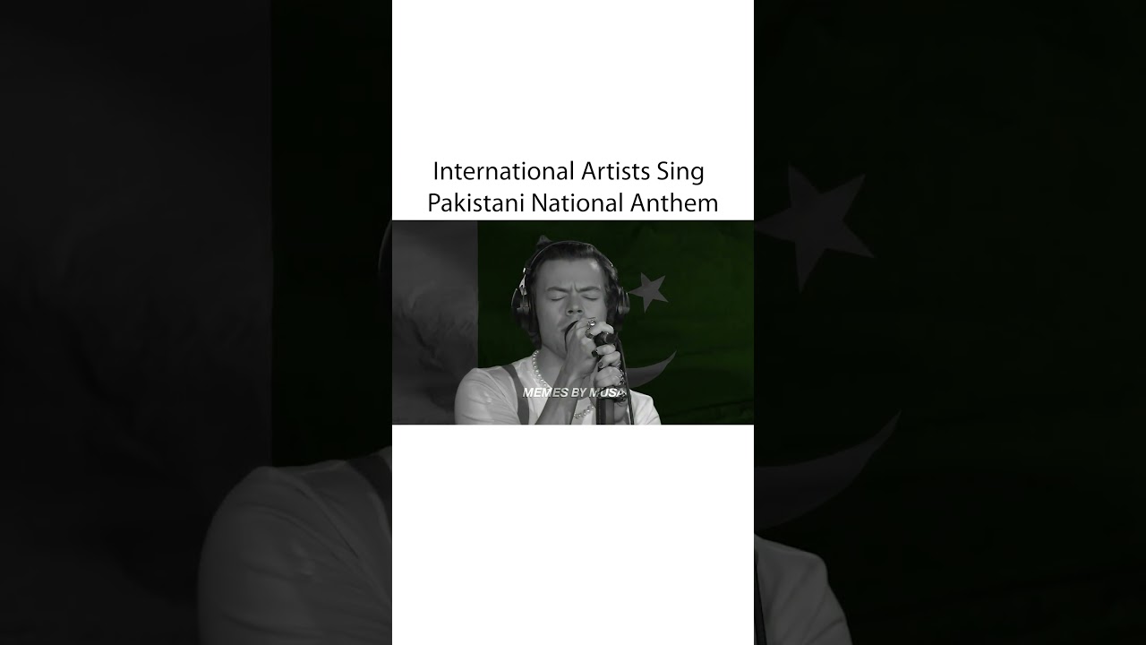 Celebrities sing Pakistani national anthem 