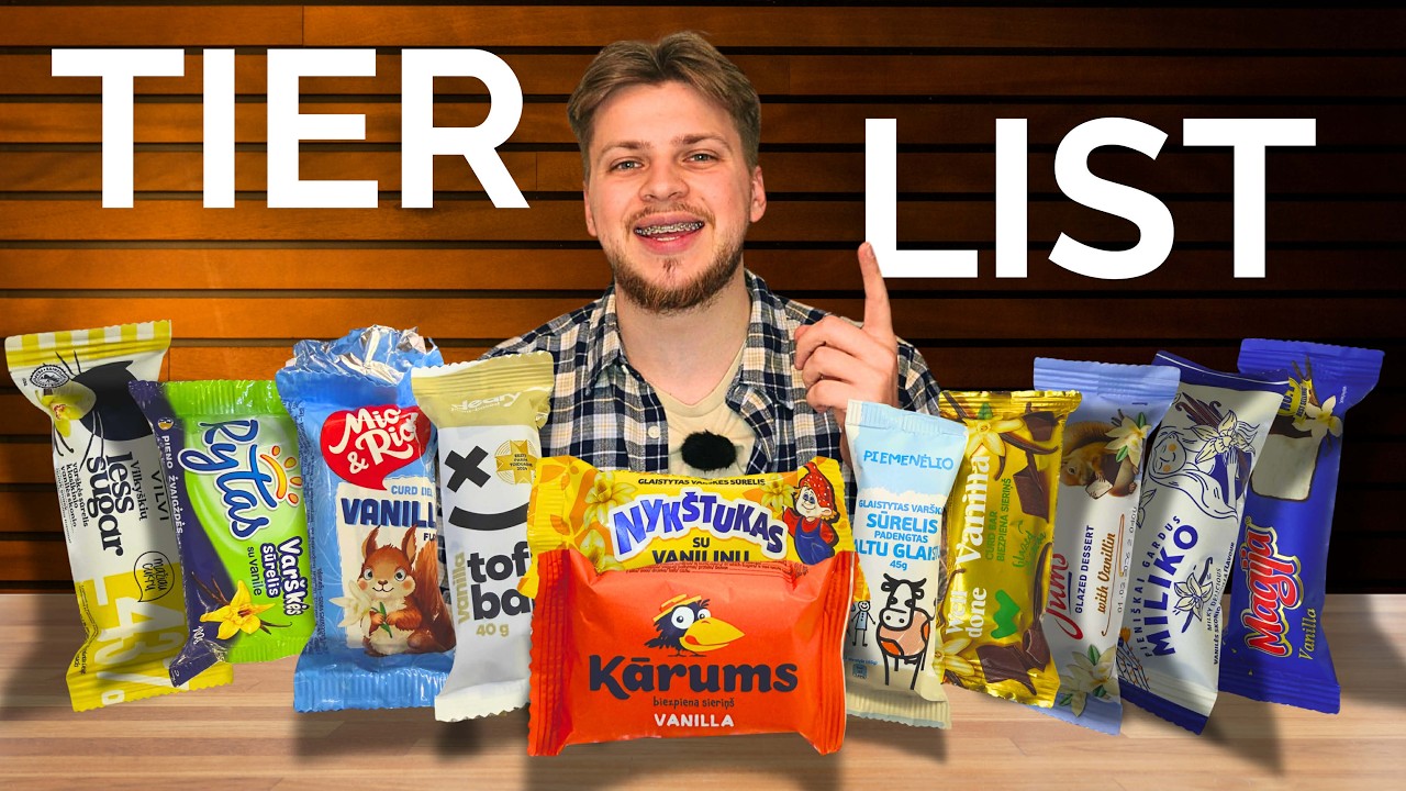 VANILINIŲ SŪRELIŲ TIER LIST | MATULIS