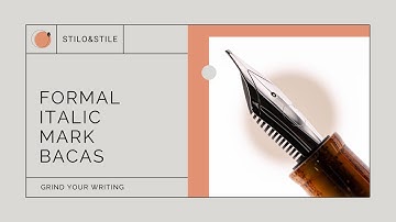 Nib Grinder (Mark Bacas) x Stilo&Stile Formal Italic | Grind Your Writing