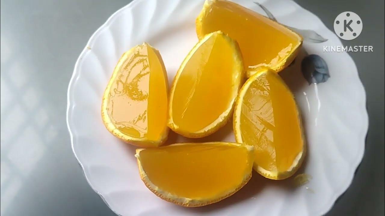 Orange Jelly ! How to make orange jelly...Dessert item. YouTube