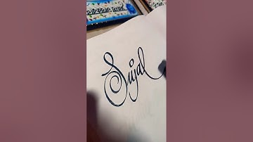 #sujata #shorts #calligraphy #sureshsuryawanshi #nameart #viral