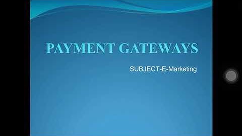 Types of Payment Gateways