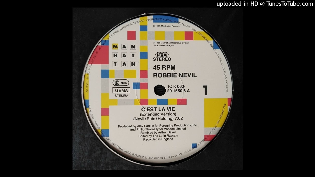Watch Robbie Nevil - C'est La Vie (Extended Version) 1986 on YouTube Watch Robbie Nevil - C'est La Vie (Extended Version) 1986 on YouTube