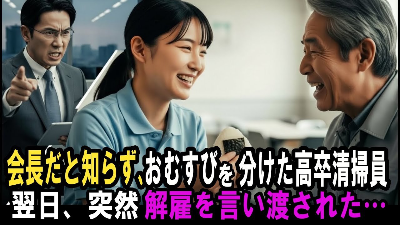 「会長だと知らず、おじいさんの話し相手になった高卒のホテル清掃員。翌日、それを目撃していた大卒マネージャーに突然解雇された！直後…