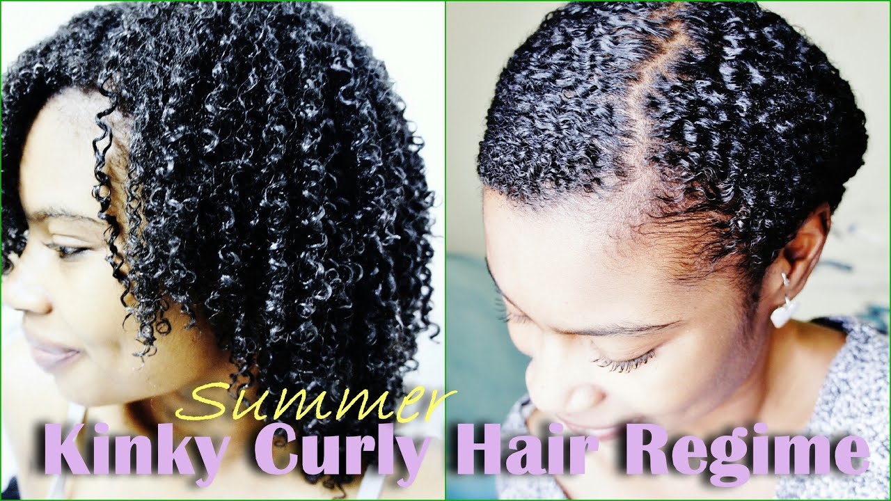 Natural Hair Summer Regime My 3c 4a Hair Regime Youtube
