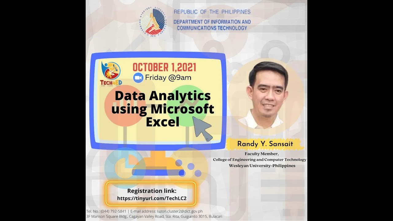 TECH4ED WEBINAR: DATA ANALYTICS USING MS EXCEL - YouTube