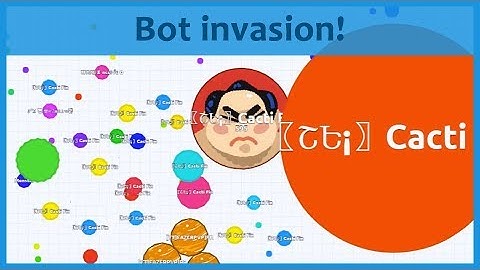 Agar.io - Insane bot invasion! w/ Agar.io YouTubers!