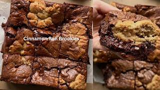 cinamon roll brookies