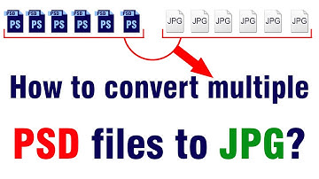 Photoshop Tutorial - Batch Process Action in Photoshop - Save Multiple Files from PSD to JPG