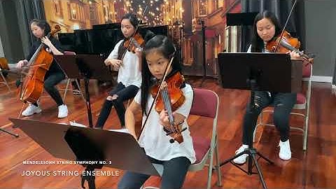 Mendelssohn String Symphony in E Minor No. 3 - Joyous String Ensemble