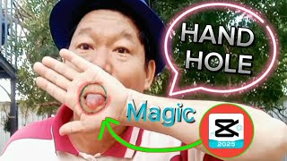 Editing Magic 📽️ Make Your Hand Hole ⚡️ Capcut video Editing screenshot 2