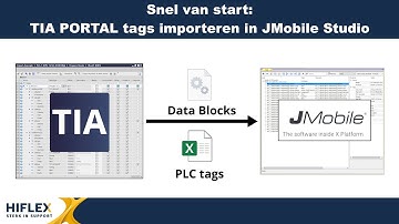Snel van start: TIA PORTAL tags importeren in JMobile Studio