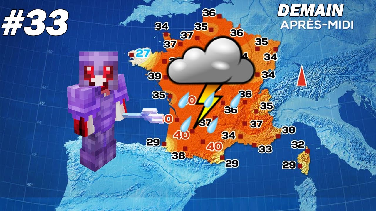 J'ai enfin de l'orage sur Minecraft ! Minecraft 2020 EP33 - YouTube