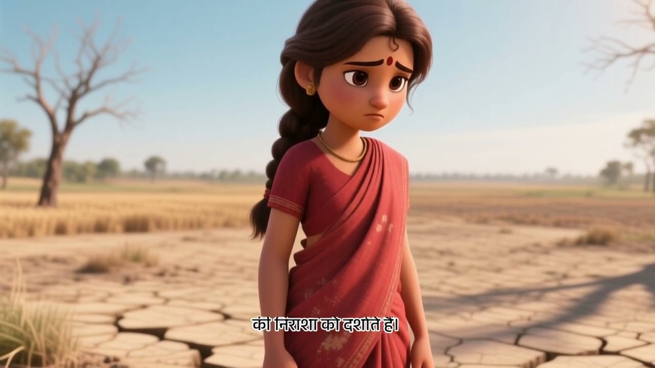 एक छोटे से गाँव में, राधा की अटूट भक्ति और मैया की अद्भुत कृपा की कहानी! सूखे से त्रस्त गाँव में, 