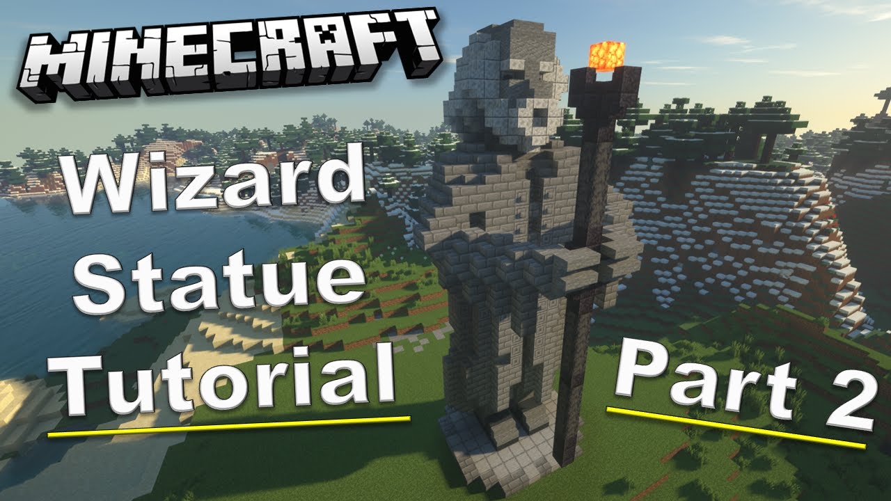 Minecraft - Wizard Statue Tutorial Part 2 - YouTube