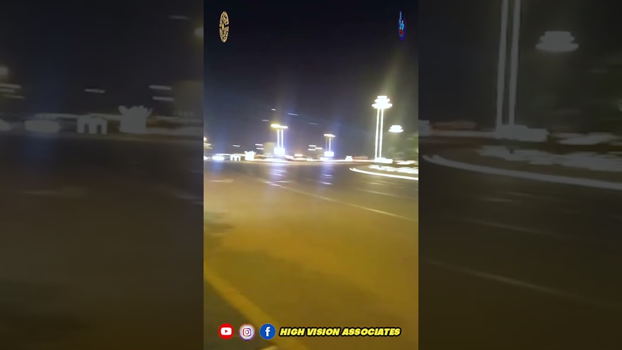 Beautiful Scene Of  Bahria Town Karachi | Main Gate Lighting | Decoration of Bahria