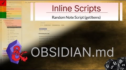 Obsidian - Inline Scripts