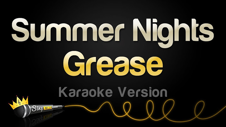 Summer Nights Instrumental version - Instrumental performance video thumbnail