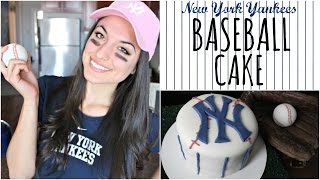 New York Yankees Baseball Cake | NICKI LEE BAKES
