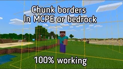 Chunk borders in MCPE or Bedrock