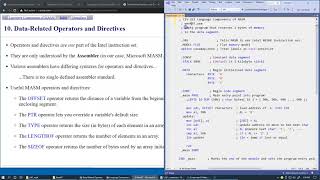 7.13 MASM operators and identifiers