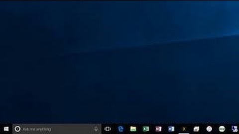 How To Hide/Show Cortana Search Box in Taskbar in windows 10