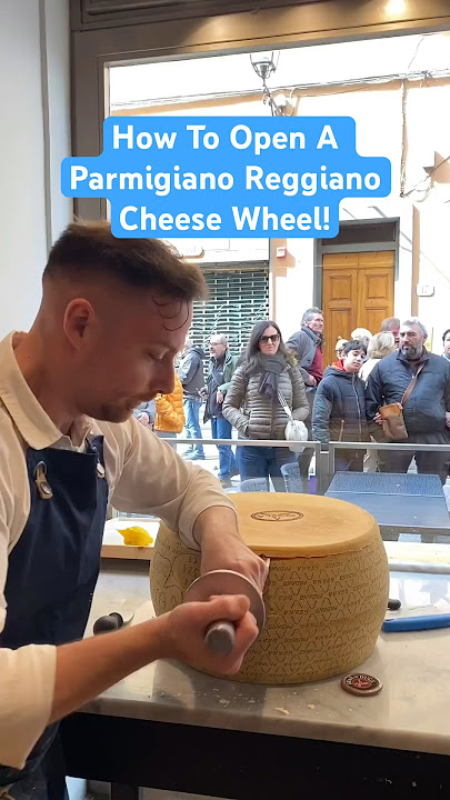 How To Open A Parmigiano Reggiano Cheese Wheel! 🧀
