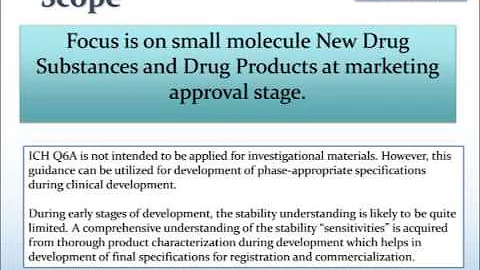 ST101 Lecture 12: Using Stability Data to Support Specification Setting