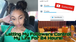 LETTING MY FOLLOWERS CONTROL MY LIFE FOR 24 HOURS! #vlog #contentcreator