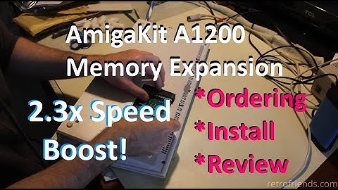 AmigaKit Amiga 1200 Memory Expansion Install and Review (A128MBRAM)