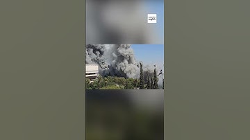 Thumbnail of Israeli strike on Syrian military headquarters