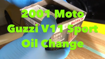 Moto Guzzi V11 Sport Oil Change