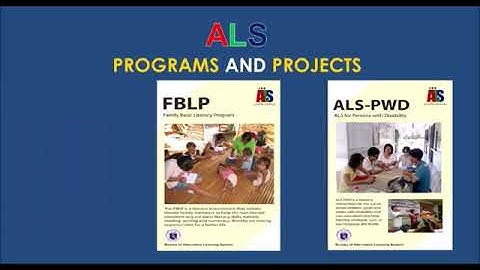 Alternative Learning System (ALS Advocacy)/ ELMOR PERSIA