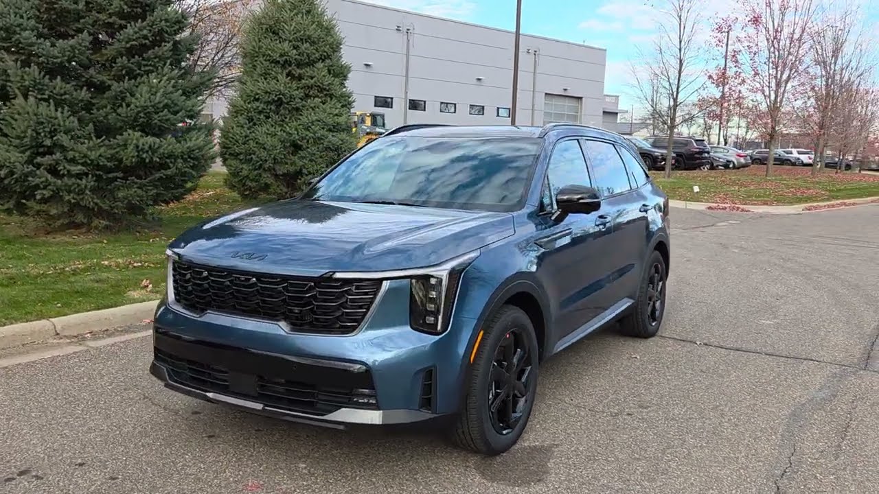 2026 Kia Sorento Hybrid SX Prestige Quick Walk Around.  Mineral Blue