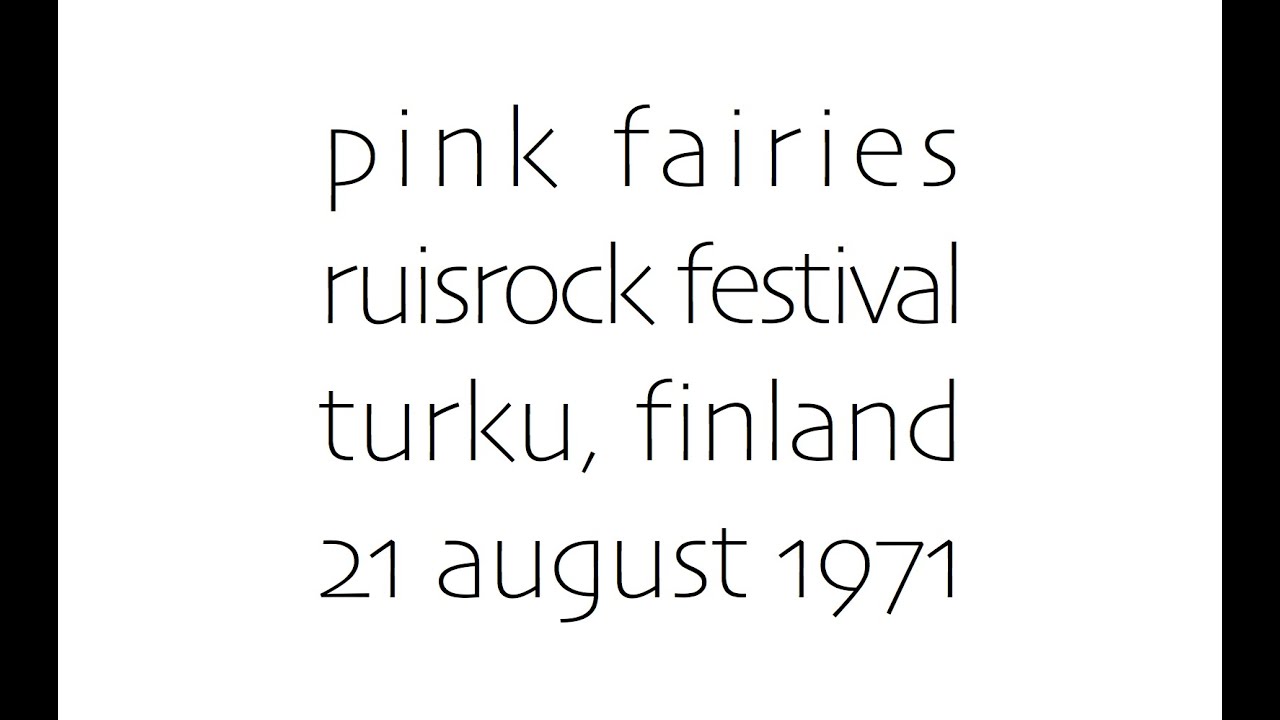 Pink Fairies, Ruisrock Festival, Turku, Finland 21 August 1971