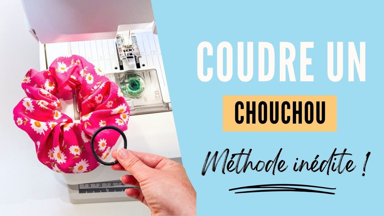 Sew a scrunchie from a store-bought elastic band