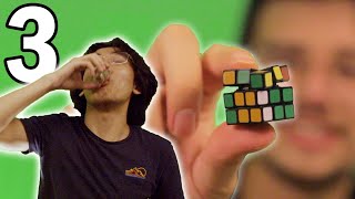 DRUNK CUBING (Episode 3) - Tiny Cube Race