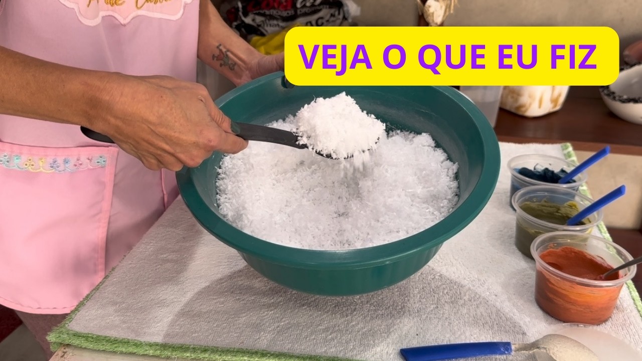 Com ARGAMASSA AC3 BRANCA mais ISOPOR | Veja o que eu fiz | O VASO FICOU LEVE 😅