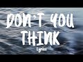 THE ORAL CIGARETTES「Don't you think (feat.ロザリーナ)」(Romaji Lyrics)