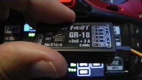 Graupner Hott Receiver S1019 telemetry setup with voltage sensor 33631