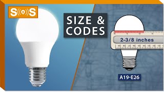Standard Light Bulb  Size & Codes | Spec. Sense
