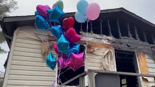 Balloons for two young children killed in NC house fire screenshot 1