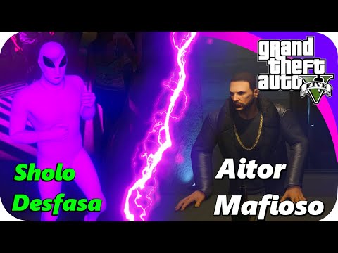 GTA 5 ONLINE 👽 ME CONTRATAN DE GUARDAESPALDAS 🌌 ALINES VERDES VS MORADOS