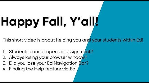 Happy Fall HMH Pilot Video