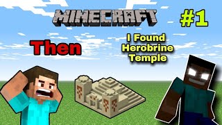 I Found Herobrine Temple In Minecraft pocket edition 😱😱😱 screenshot 1