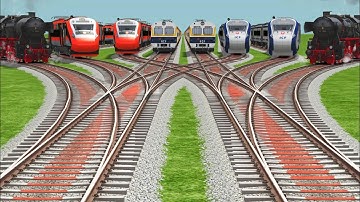All Realstic Trains Run At Bumpy Higher Graphics Railroad crossing safety Railroad crossing tracks 