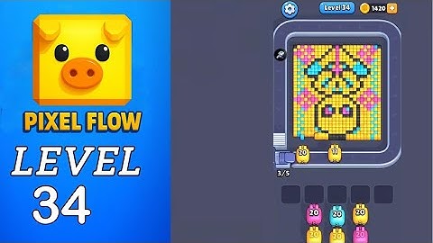 Pixel Flow Level 34 Walkthrough