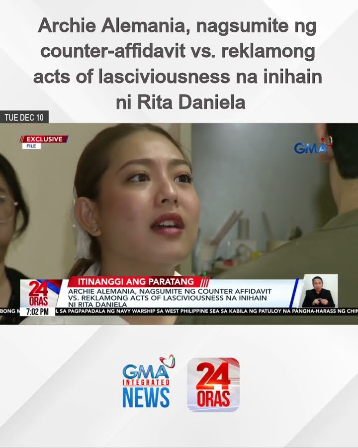 Archie Alemania, nagsumite ng counter-affidavit vs. reklamong acts of lasciviousness... | 24 Oras