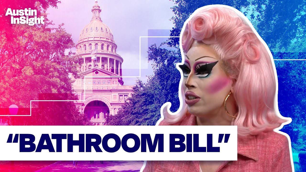 Austin drag queen and activist Brigitte Bandit reacts to new “bathroom bill”