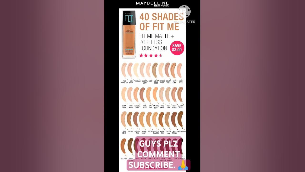 How To Choose Maybelline Fit Me Foundation Shade HOW TO CHOOSE MAYBELLINE FIT ME FOUNDATION SHADE | - YouTube
